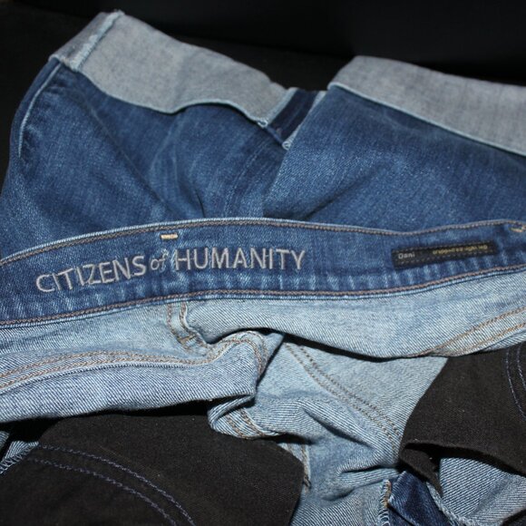 Citizens of Humanity low rise cropped blend cotton skinny jeans size 26 - Picture 7 of 9
